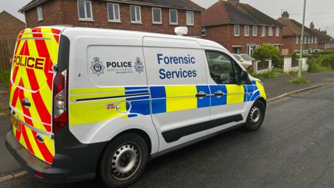 Police forensic services van