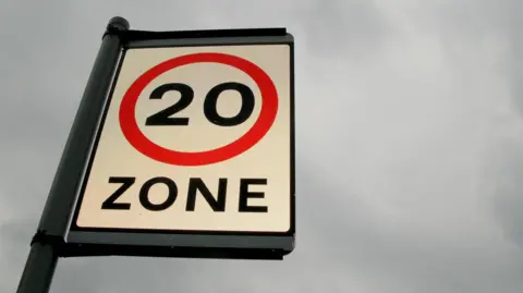 PA Media 20mph sign