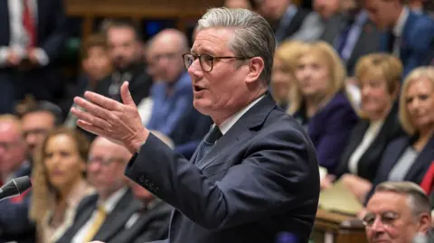 House of Commons Sir Keir Starmer speaking during Prime Minister's Questions