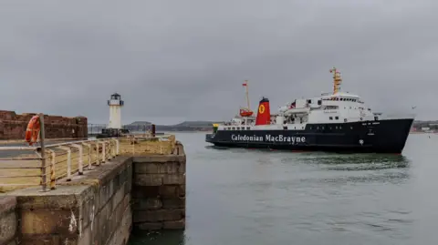 Getty Images A CalMac ferry North Ayrshire's Ardrossan harbour.