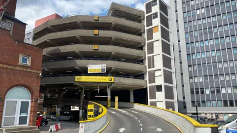 Exterior of NCP multi-storey car park