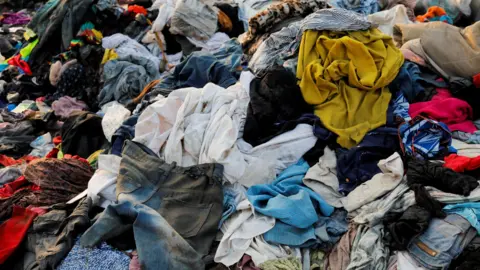 Reuters A pile of dirty, discarded clothes