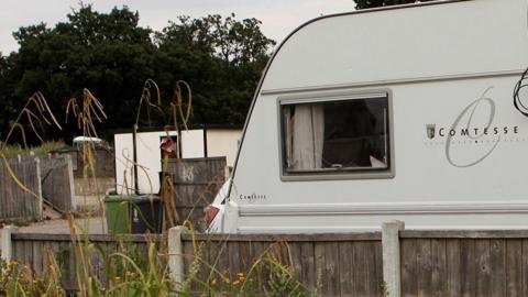 A generic image of a caravan on a Traveller site
