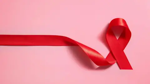 Getty Images HIV Red Ribbon