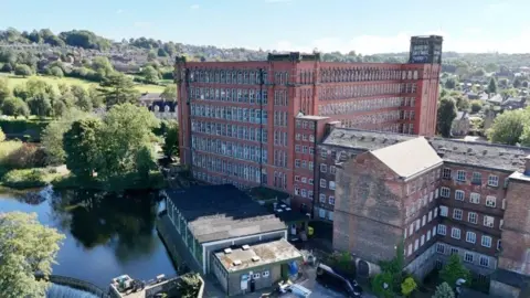 Belper Mills with the river in the foreground