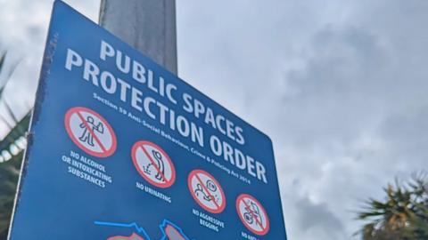 Close up of PSPO sign