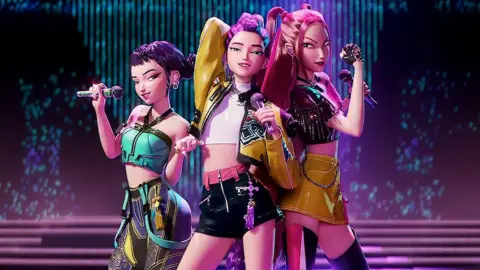 Huntrix from the Netflix animated film KPop Demon Hunters.
