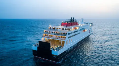 IOMSPC The Manxman from behind during sea trials