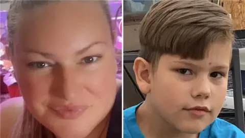 RCMP Jennifer Jacobs (left) and Emmett Jacobs