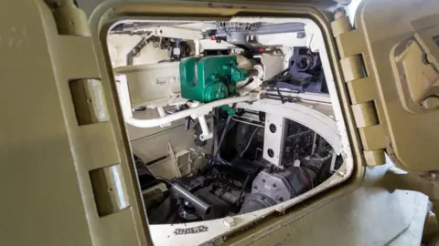 The Tank Museum The inside of the museum's WWII Panzer III tank