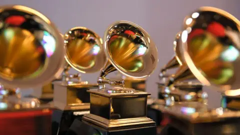 Getty Images Grammy Award trophies