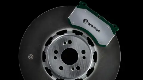 Brembo A Brembo brake disc with brake pads