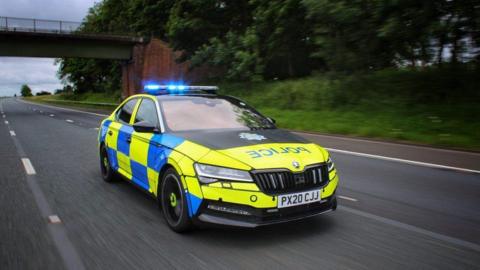 A Cumbria Police car