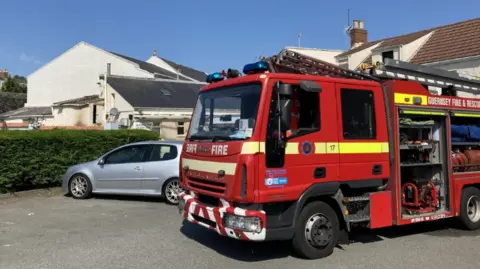 BBC A Guernsey Fire and Rescue vehicle