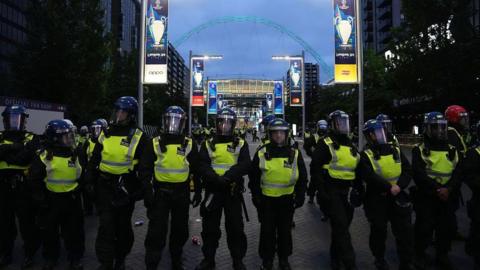 Police at Wembley for Champions League final