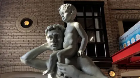 BBC/Lara King Statue of Grim and Havelock