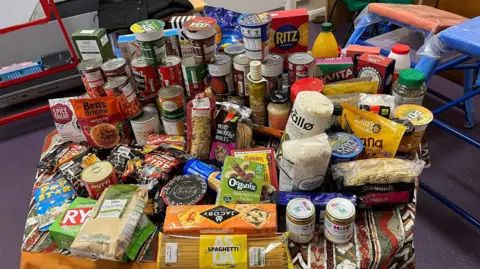 Thorney, Eye and Surrounding Food Hub A food collection from Guyhurn Primary School in 2023