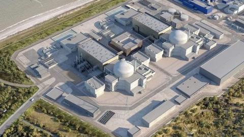 Artist image of what Sizewell C could look like
