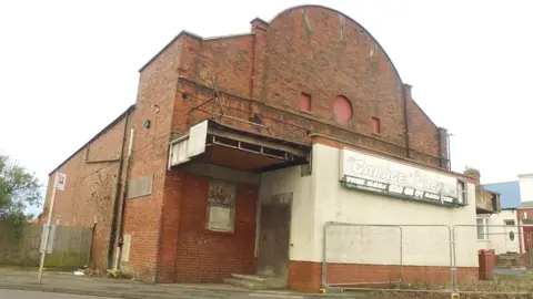 Beamish Museum Grand cinema before demolition