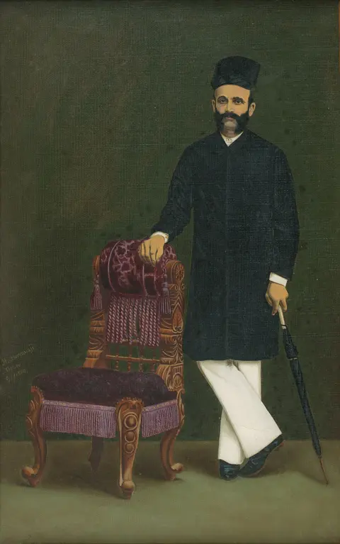 DAG An example of early modern portrait in Bombay. The painting reflects the growing prominence of local artists within colonial art institutions.