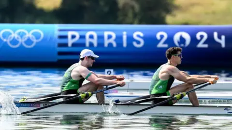 Getty Images Daire Lynch and Philip Doyle rowing