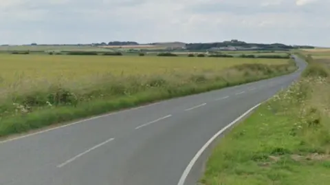 A general view of the B1229 Speeton Gate road