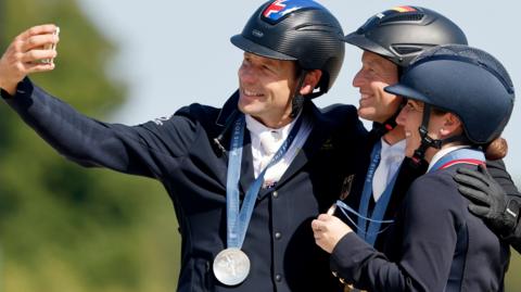 Great Britain won eventing team gold