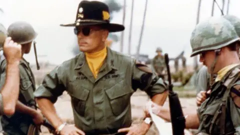 Getty Images Robert Duvall (centre) on the Apocalypse Now set