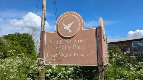 Harrison Galliven South Norwood Country Park sign