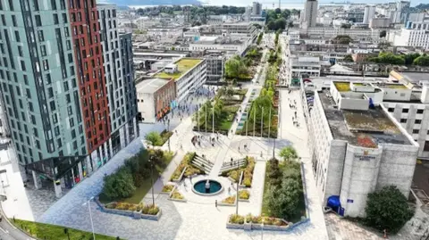 Plymouth City Council Armada Way plans for Plymouth City Centre
