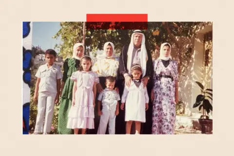 Ahmed Younis family archive Ayish in 2013 with his wife Khadija and children
