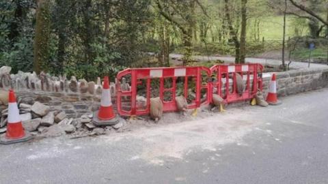 Denham Bridge near Bere Alston is again undergoing an emergency closure after sustaining more damage