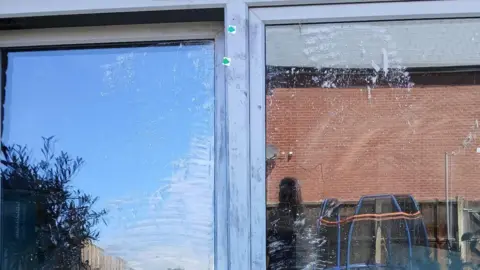 Contributed The window at the home in Ipswich