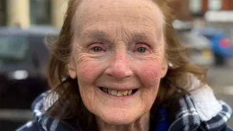 BBC/Paul O'Gorman Head shot of a smiling Barbara Snaylam