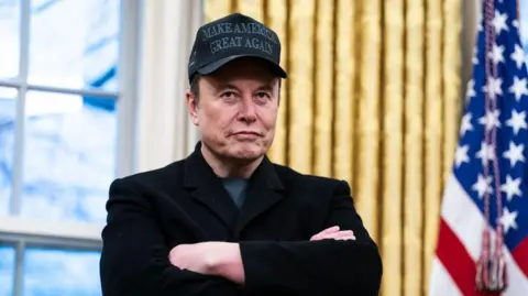 Getty Images Elon Musk in the Oval Office