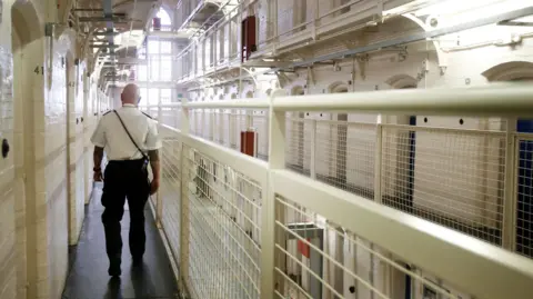 PA Images Prisoner officer in HMP Barlinnie