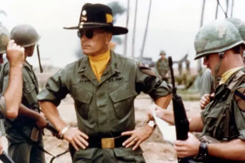 Getty Images Robert Duvall (centre) on the Apocalypse Now set