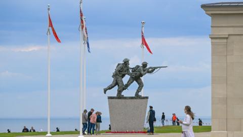The centrepiece of the British Normandy Memorial in France