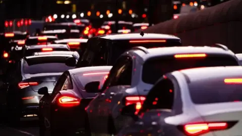 Getty Images Cars in traffic 