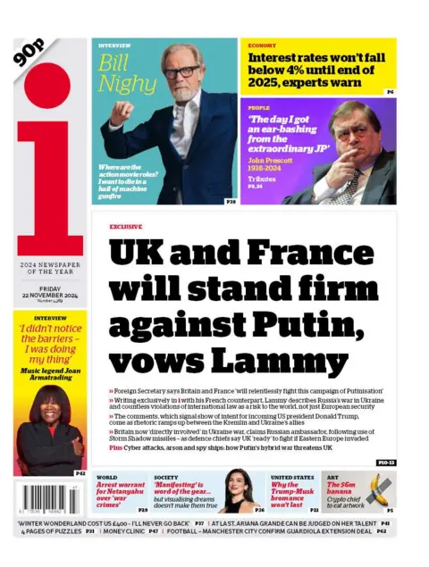 The i front page