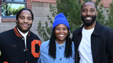 gett Malcolm Washington, Katia Washington and John David Washington attended the screening "Piano lessons" at the Telluride Film Festival on August 31, 2024 in Telluride, Colorado