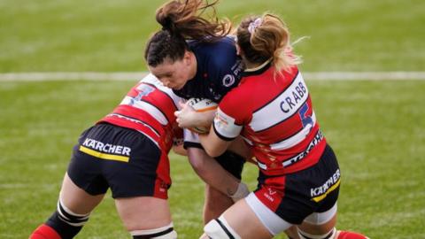 Gloucester-Hartpury's Abbie Ward in action