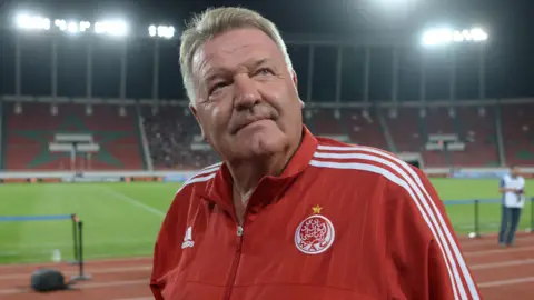 John Toshack while in charge of Wydad Athletic Club