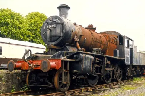 Iain Smith Locomotive Carmyllie Pilot before its restoration