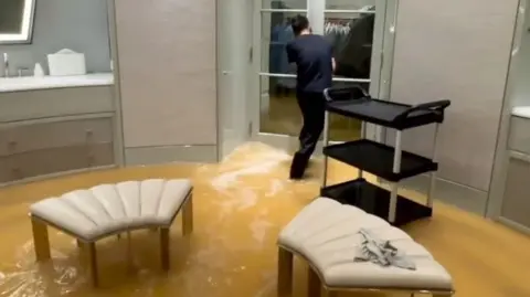 Flooding in Drake's house