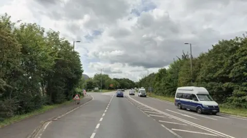 A view of the A303 between Crewkerne and Ilminster.