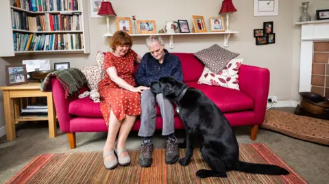 The Dementia Dog project Jon and Jeanette King with labrador Lenny