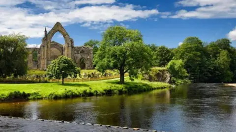 Getty A stock image of Bolton Abbey and the River Wharfe