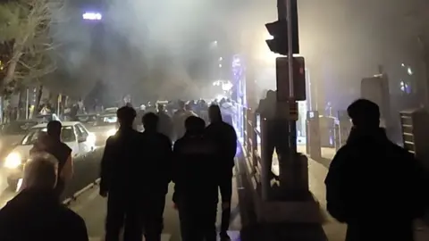 Protesters in Isfahan, Iran