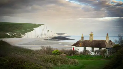 Rachel Kiley Cuckmere Haven's chalk cliffs